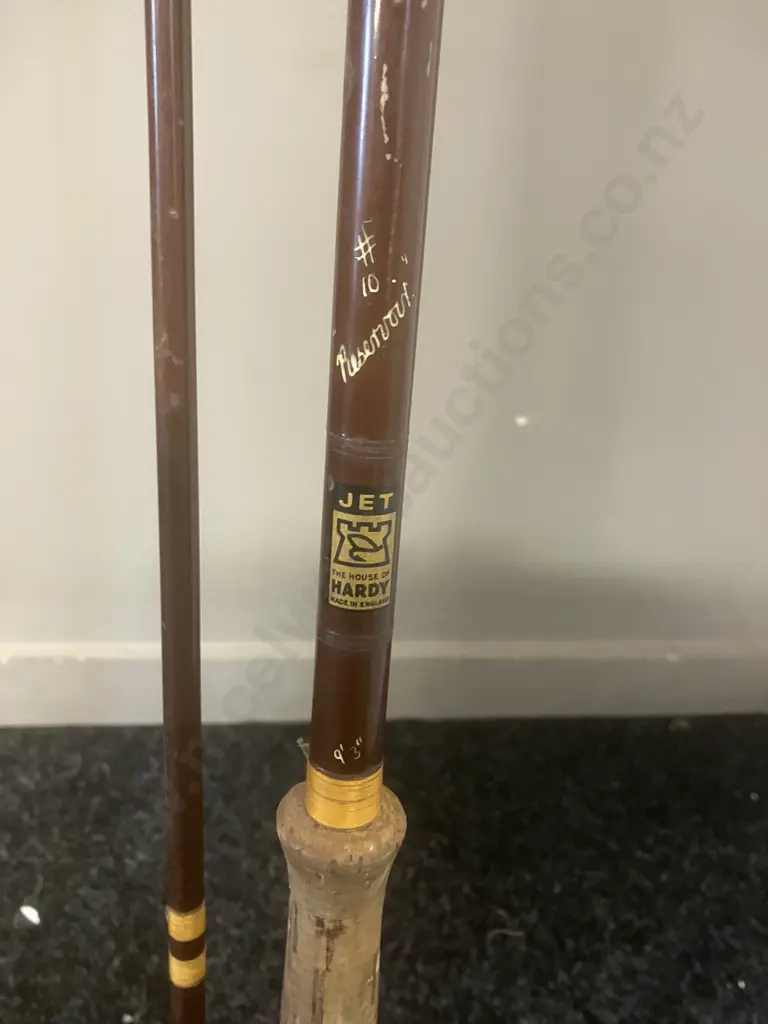 Vintage Hardy Jet Reservoir #10 Fly Rod Made In England - 9'3" 2 Piece (With Date Stamp) Image 1++