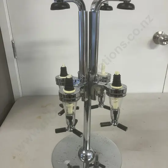 Four Bottle Revolving Spirits Dispenser