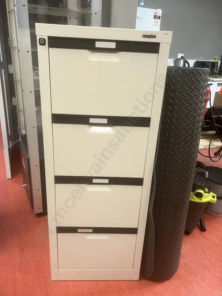 Europlan Cream Metal 4 Drawer Filing Cabinet Image 1++