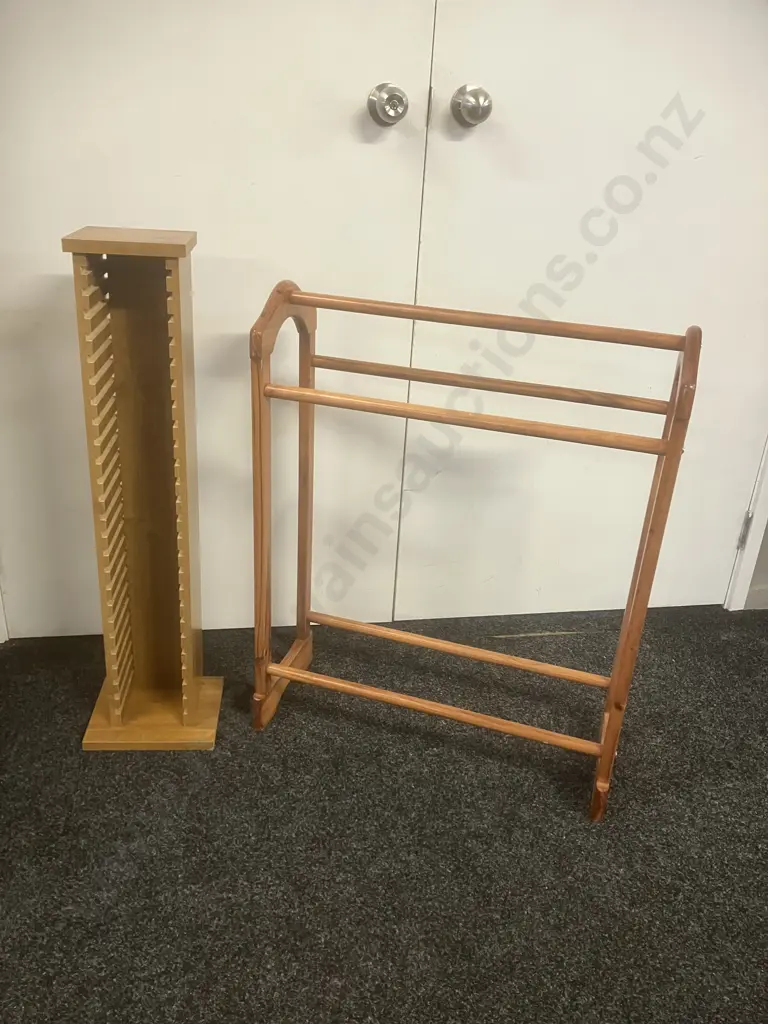 Freestanding Towel Rail & CD Rack Image 1++