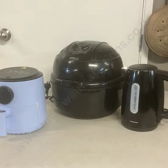 Fryair Turbo Air Fryer, Anko Air fryer, Living & Co Cordless Jug