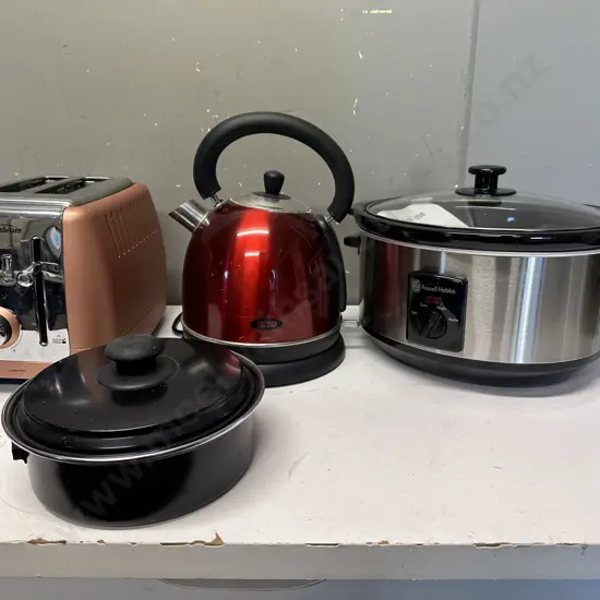 Kitchen Appliances Including Russell Hobbs 3.5L Slow Cooker, Zip Electric Jug  Etc