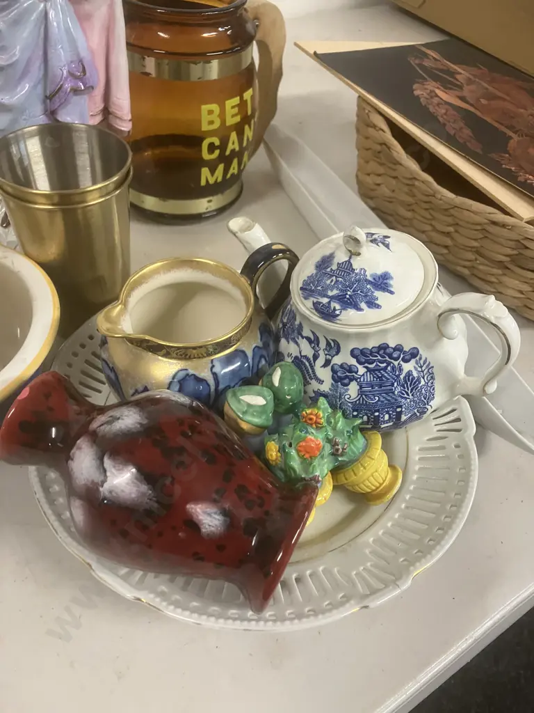 Jugs, Teapot, Figurine, Plate Etc Image 1++
