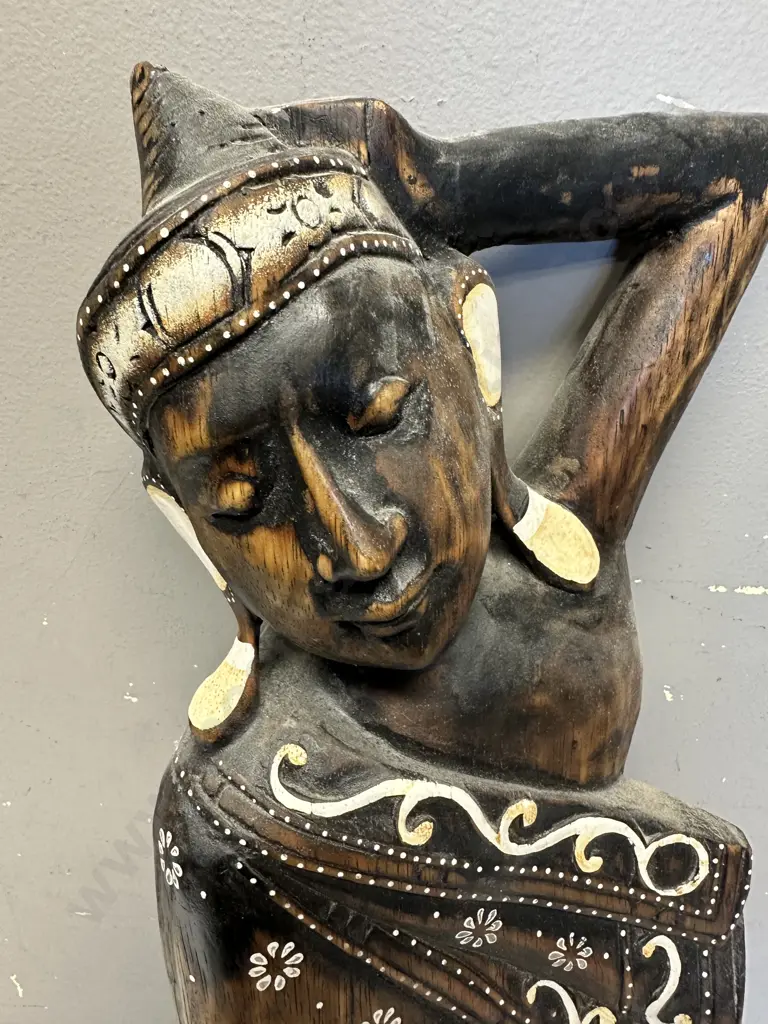 Vintage Wooden Wall Art H60cm. Image 1++