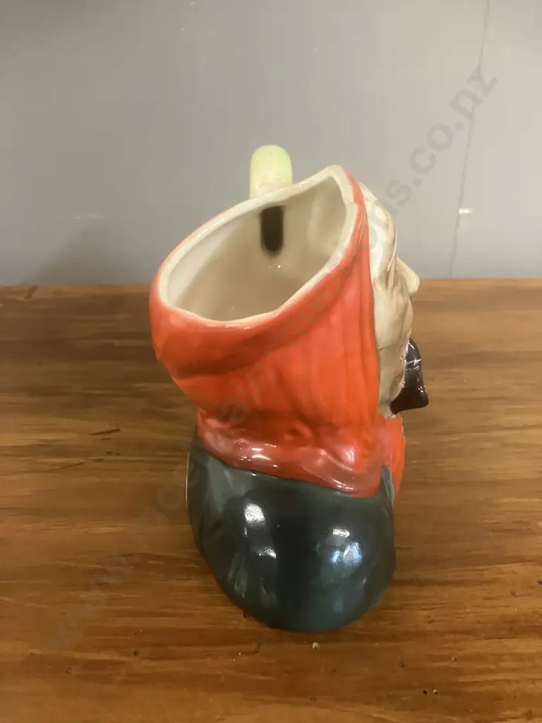 NZ Titian Studio 'Wahine' Character Jug With Original Label Affixed To Patu Handle. H13cm (Late 1950s - Mid 1960s) Image 1++