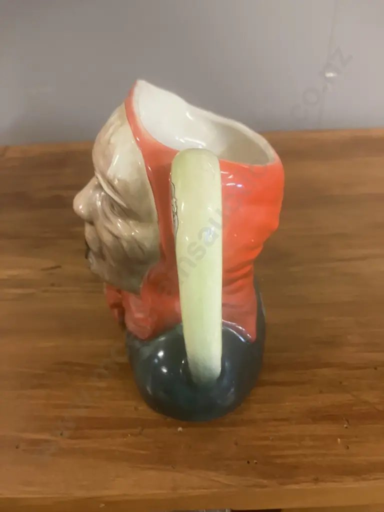 NZ Titian Studio 'Wahine' Character Jug With Original Label Affixed To Patu Handle. H13cm (Late 1950s - Mid 1960s) Image 1++