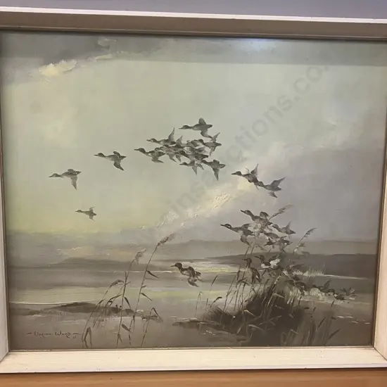'Wild Alarm' Vintage Vernon Ward Framed Print 1946. 49 x 58cm
