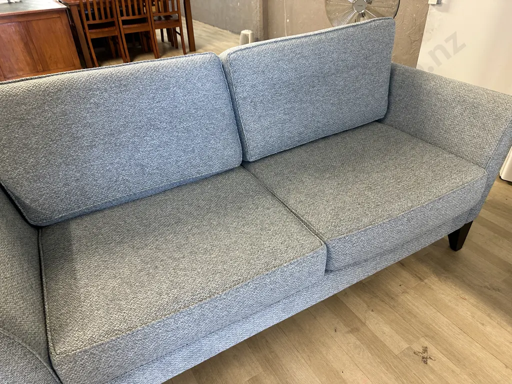Danske Mobler Lounge Suite Two Seater Sofa & Two Chairs Loft Duck Egg Coloured Upholstery Image 1++