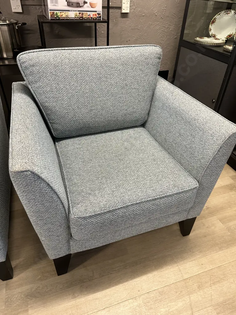 Danske Mobler Lounge Suite Two Seater Sofa & Two Chairs Loft Duck Egg Coloured Upholstery Image 1++