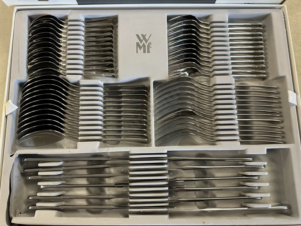 Wurttembergische Metallwarenfabrik (WMF) 68 Piece Stainless Steel Flatware Image 1++