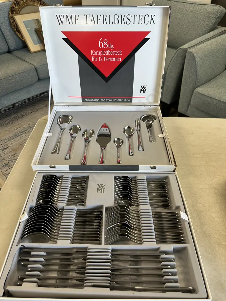 Wurttembergische Metallwarenfabrik (WMF) 68 Piece Stainless Steel Flatware Image 1++