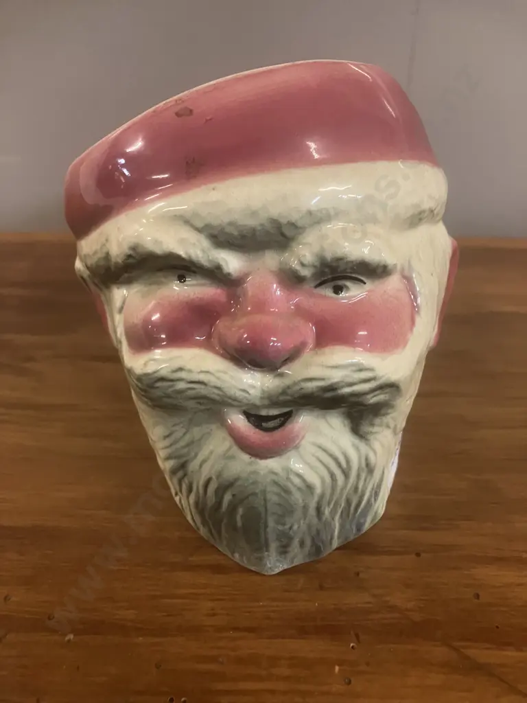 Vintage Crown Lynn Santa Claus Character Jug, 431 Indented To Base, (1942-1957) H14cm Image 1++