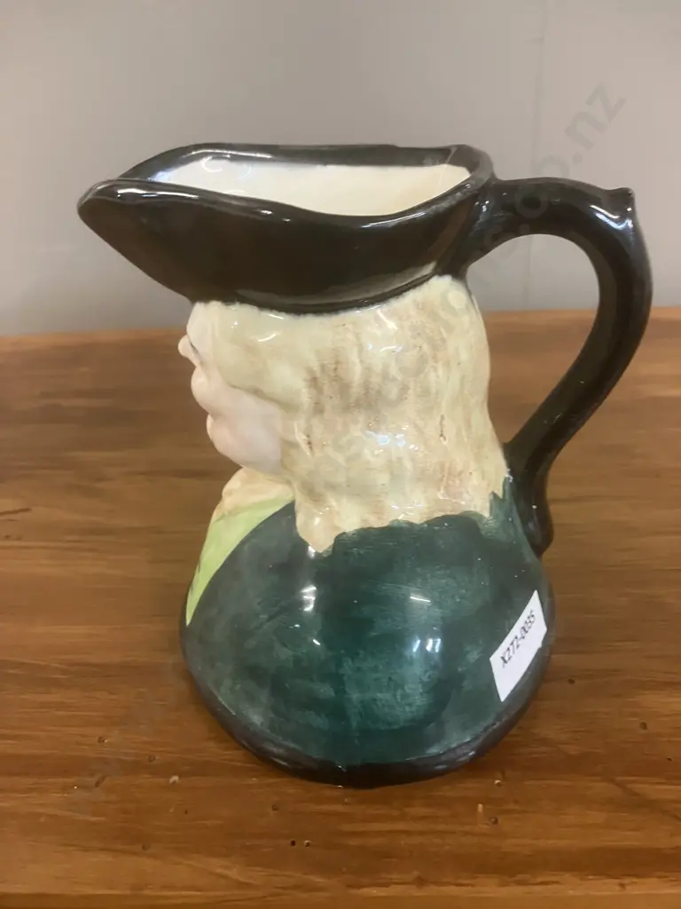 Vintage 1940's NZ Crown Lynn Potteries Toby Jug - Crown Lynn Stamp On Base. H13cm Image 1++