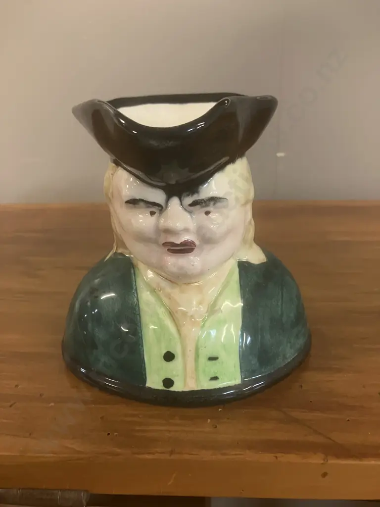 Vintage 1940's NZ Crown Lynn Potteries Toby Jug - Crown Lynn Stamp On Base. H13cm Image 1++