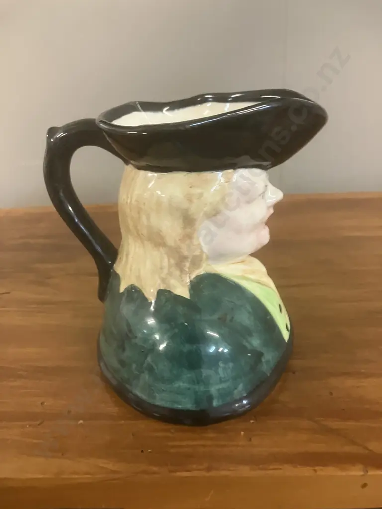 Vintage 1940's NZ Crown Lynn Potteries Toby Jug - Crown Lynn Stamp On Base. H13cm Image 1++