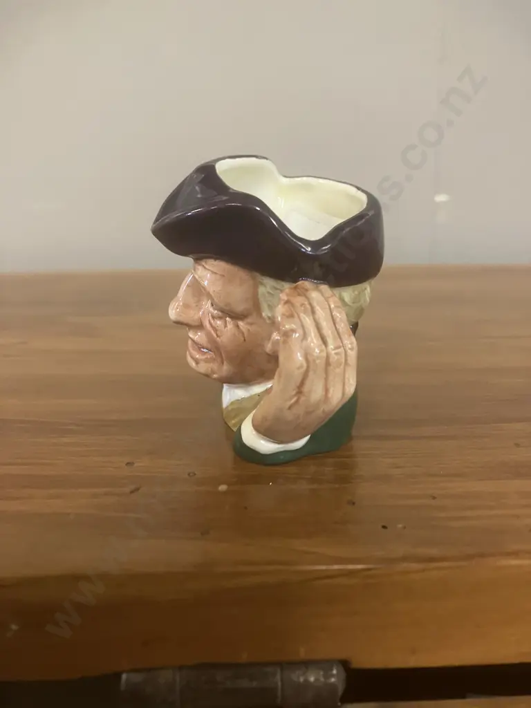 Rare Royal Doulton Miniature Character Jug 'Ard of 'Earing D6594 - Only Issued From 1964 to 1967. H6.5cm Image 1++