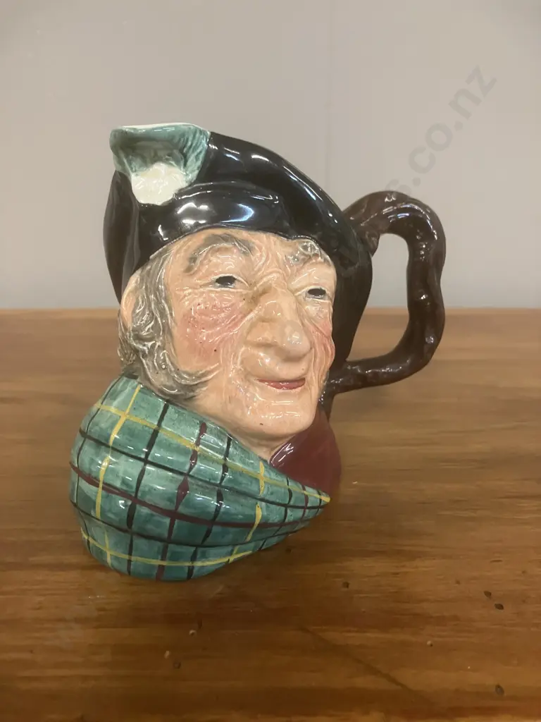 Vintage Hand Painted Kelsboro Ware "Auld Mac" Character Jug c1950's. H11cm Image 1++