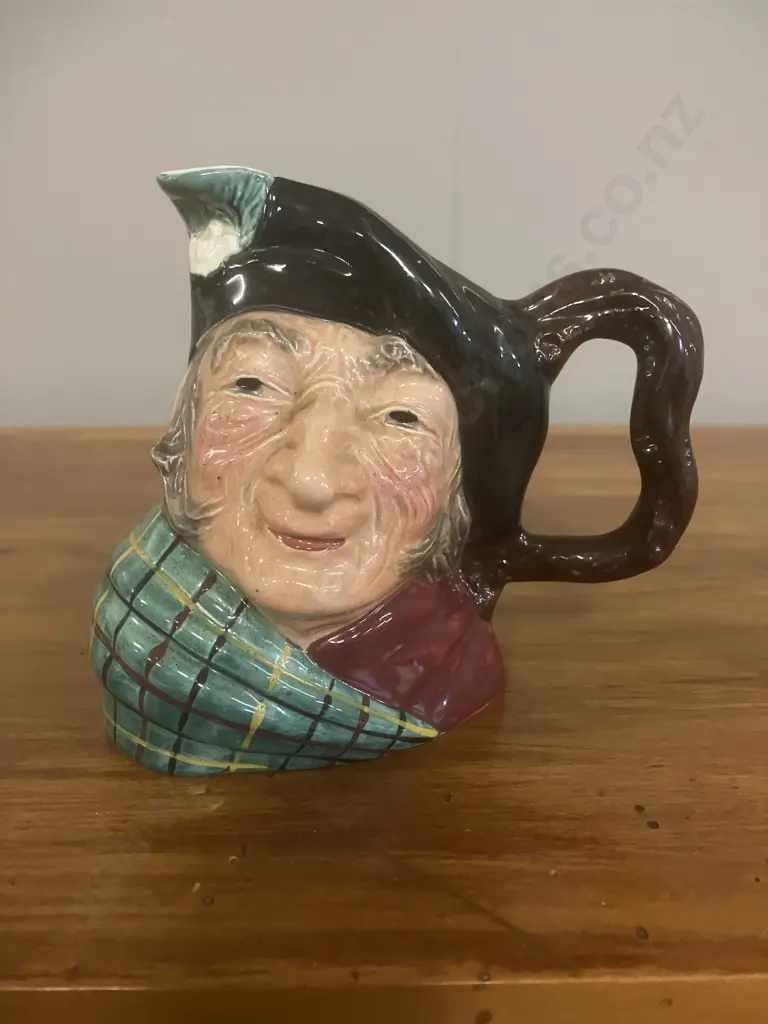 Vintage Hand Painted Kelsboro Ware "Auld Mac" Character Jug c1950's. H11cm Image 1++