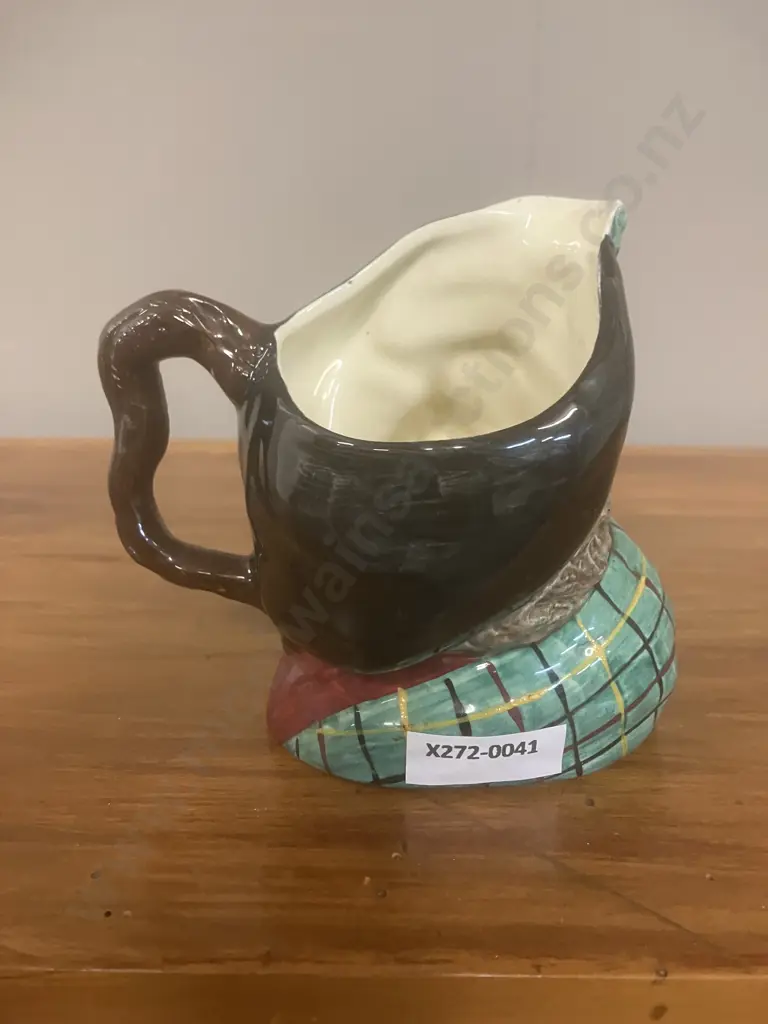 Vintage Hand Painted Kelsboro Ware "Auld Mac" Character Jug c1950's. H11cm Image 1++
