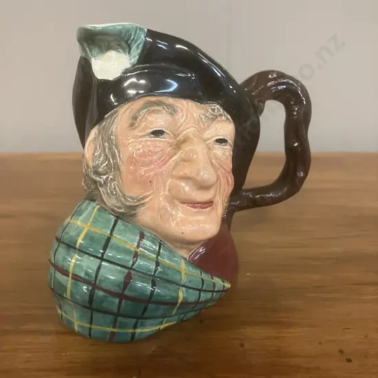 Vintage Hand Painted Kelsboro Ware "Auld Mac" Character Jug c1950's. H11cm