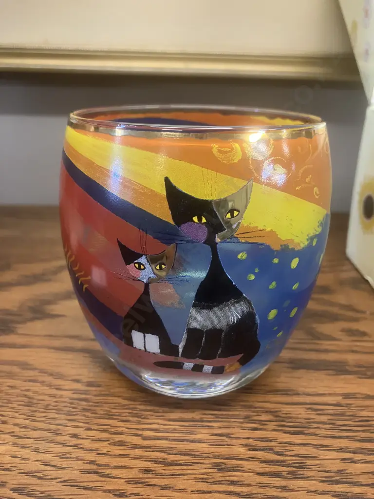 Vintage Goebel Rosina Wachtmeister Tealight Candle Holder With Original Box Image 1++