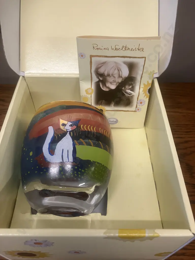 Vintage Goebel Rosina Wachtmeister Tealight Candle Holder With Original Box Image 1++