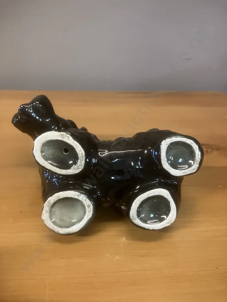 Vintage Sylva 114 Spaniel Dog Made In England & Black Ceramic Scottish Terrier Image 1++