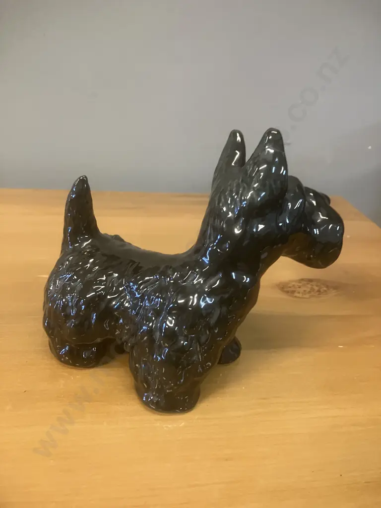 Vintage Sylva 114 Spaniel Dog Made In England & Black Ceramic Scottish Terrier Image 1++