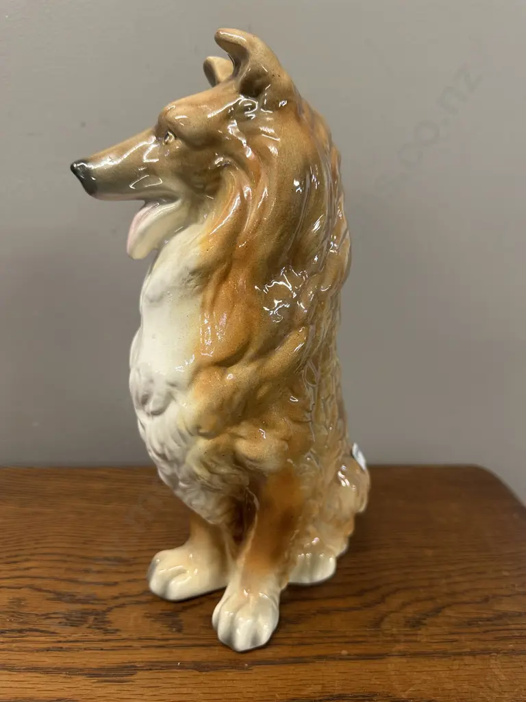 Vintage Collie Dog Figurine H29cm. Image 1++