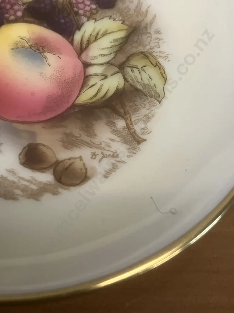 Aynsley Orchard Gold Fine Bone China Set of Four Pin Dishes Signed D. Jones Image 1++