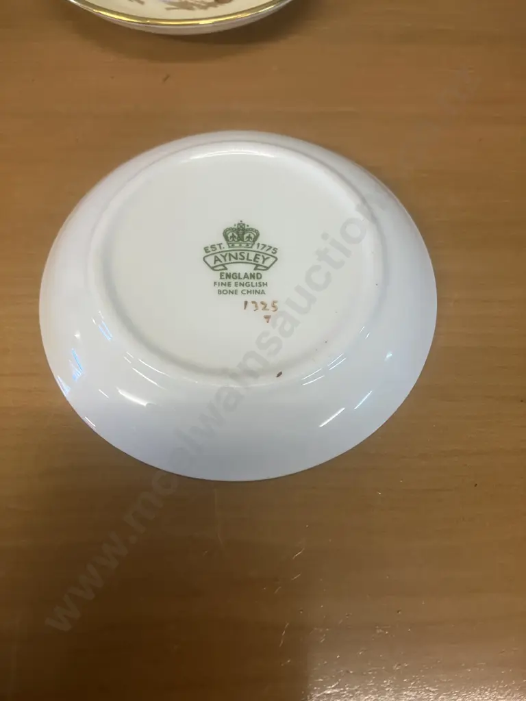 Aynsley Orchard Gold Fine Bone China Set of Four Pin Dishes Signed D. Jones Image 1++