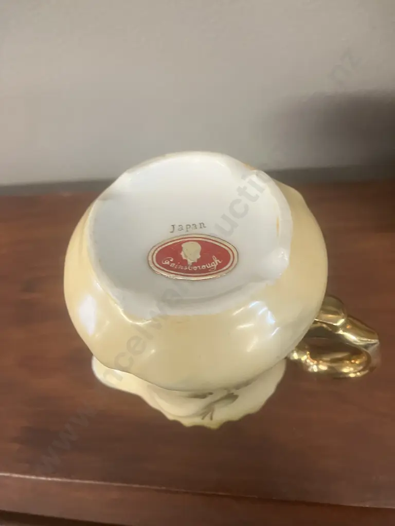Vintage Gainsborough Japan Porcelain Coffee Pot, Creamer & Sugar Bowl (Creamer Repaired) Image 1++