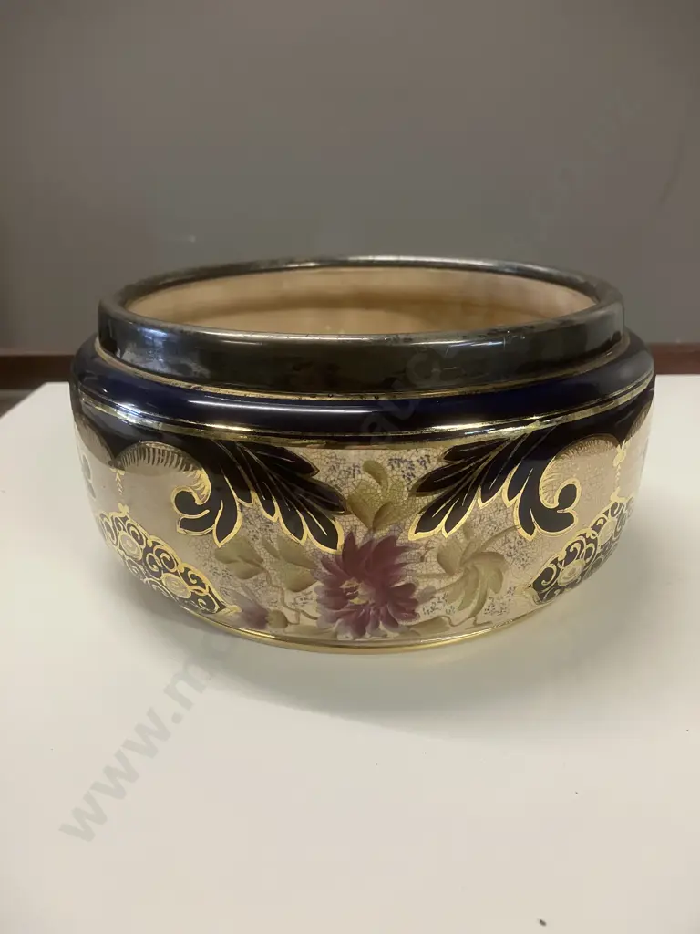 William Wood & Co Burslem England Large Imari Bowl. c1875-1932 (10.5 x 22cm) Image 1++