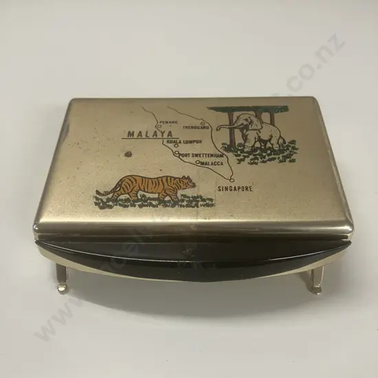 Rare 1950s Colonial Malaya-era Musical Cigarette Box