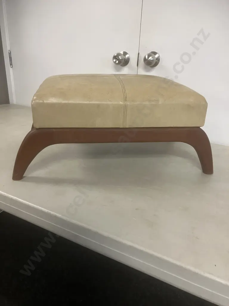 Mid Century Footstool by Fler Furniture circa 1960. H26 W62 D35cm Image 1++
