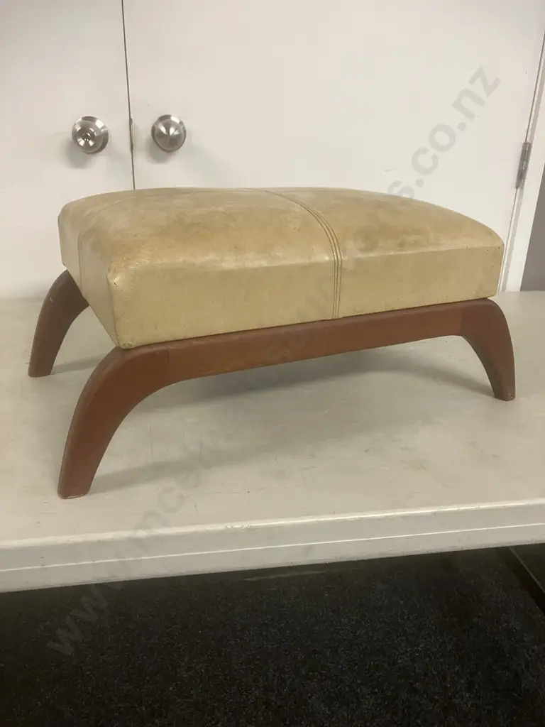 Mid Century Footstool by Fler Furniture circa 1960. H26 W62 D35cm Image 1++