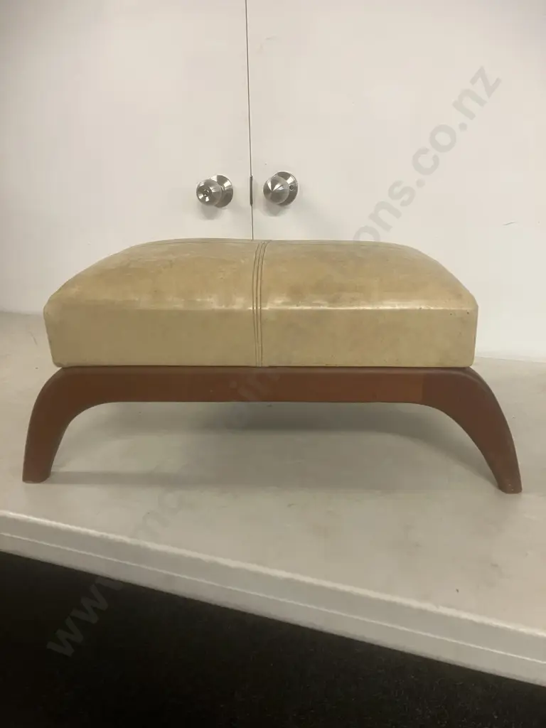 Mid Century Footstool by Fler Furniture circa 1960. H26 W62 D35cm Image 1++