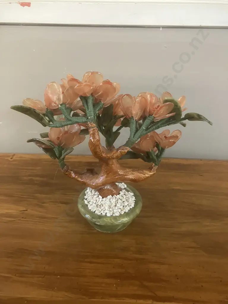 Vintage Jade Bonsai Plant. 23 x 24cm Image 1++