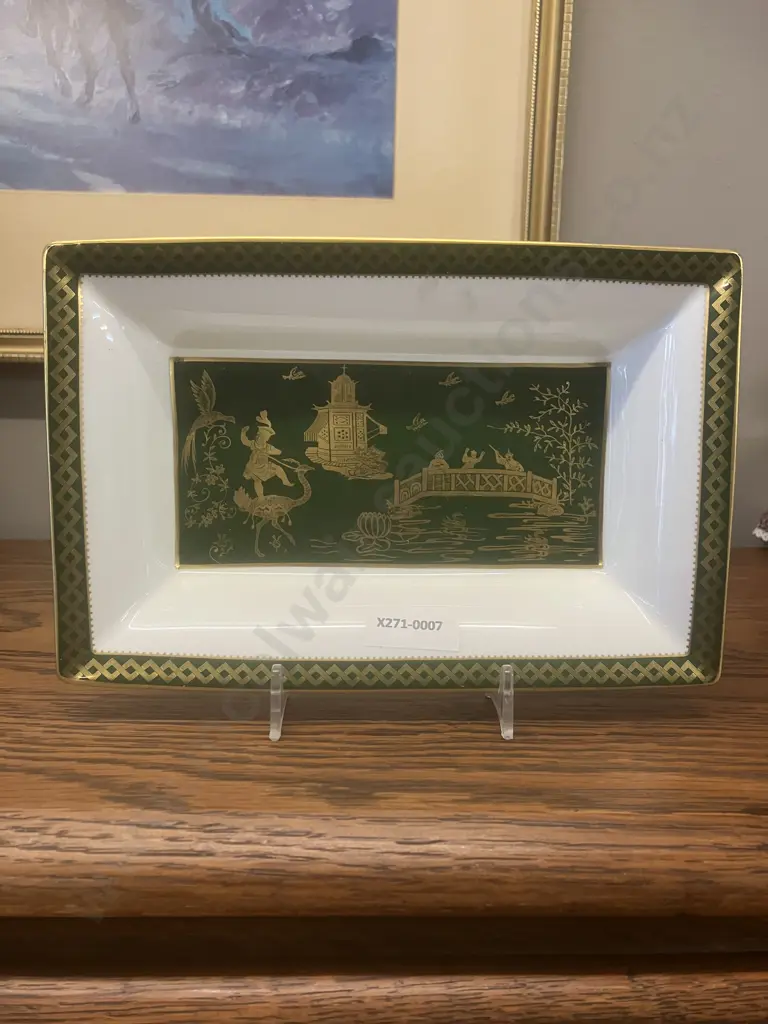Spode Fine Bone China in “Oriental Garden” (Colonial Williamsburg) Pattern Tray Image 1++
