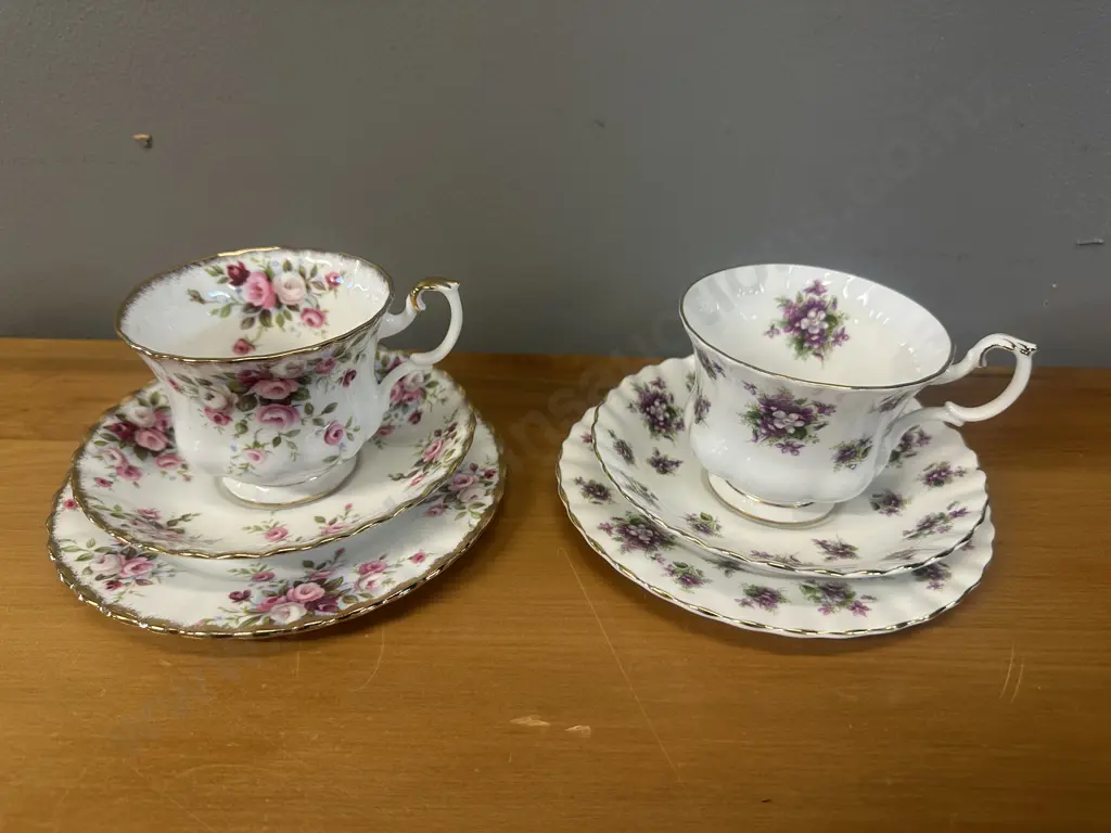 Royal Albert Trios x2 Cottage Garden & Sweet Violets Image 1++