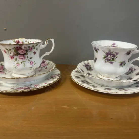 Royal Albert Trios x2 Cottage Garden & Sweet Violets