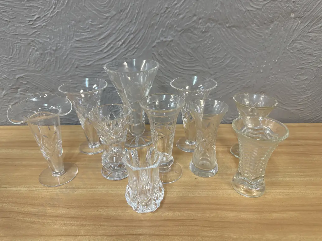 Selection Of Bud Vases Including Crystal Image 1++