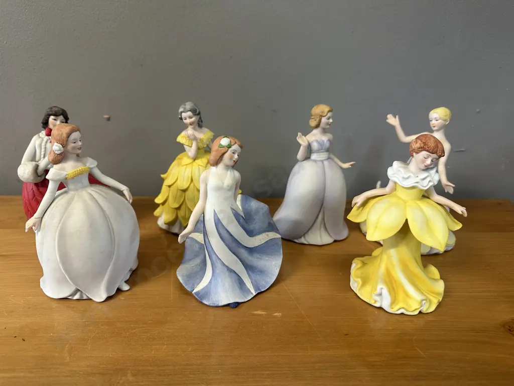 Selection Of The Flower Maidens Of The Year Figurines Including Amanda, Christina, Julia, Jocelyn, Delores, Lucielle & Image 1++