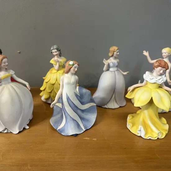 Selection Of The Flower Maidens Of The Year Figurines Including Amanda, Christina, Julia, Jocelyn, Delores, Lucielle &