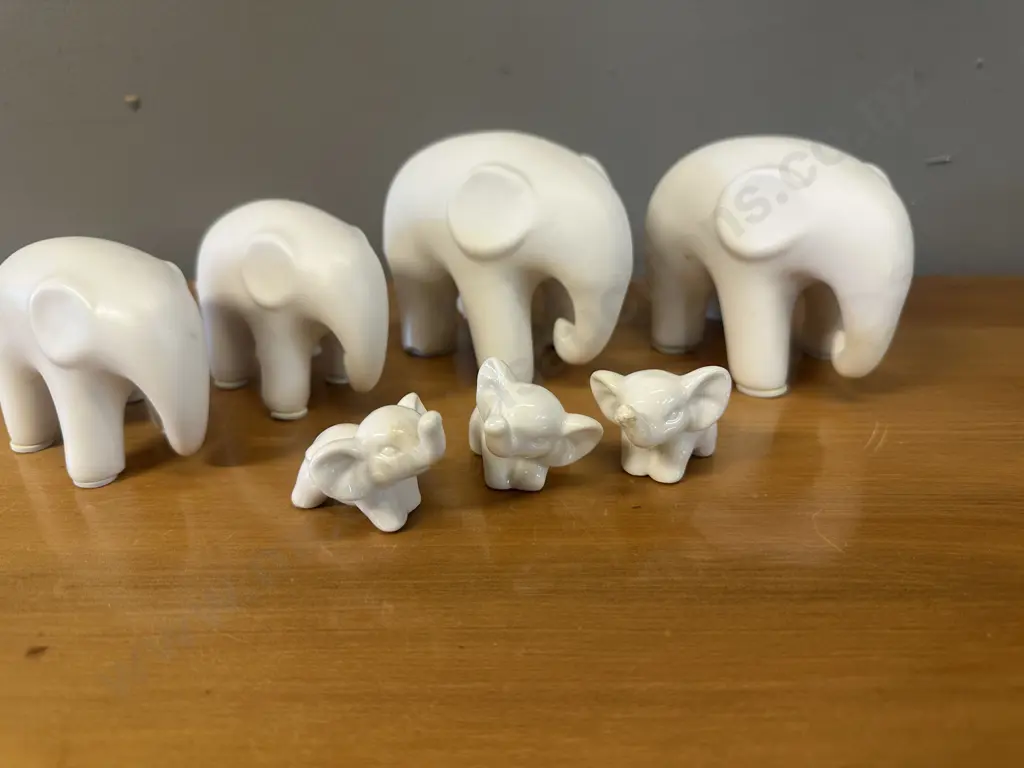 Assorted Ceramic Elephant Ornaments Image 1++