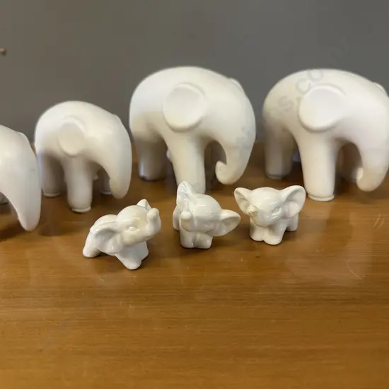 Assorted Ceramic Elephant Ornaments