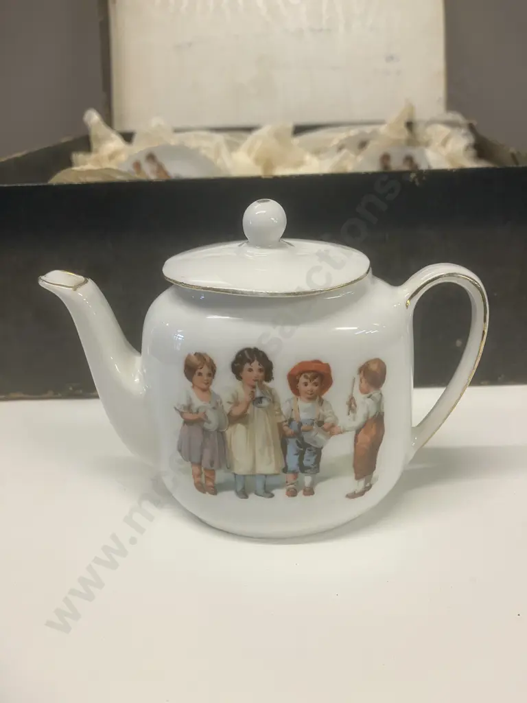 Antique Victoria Austria Childs Teaset With Original Box Image 1++