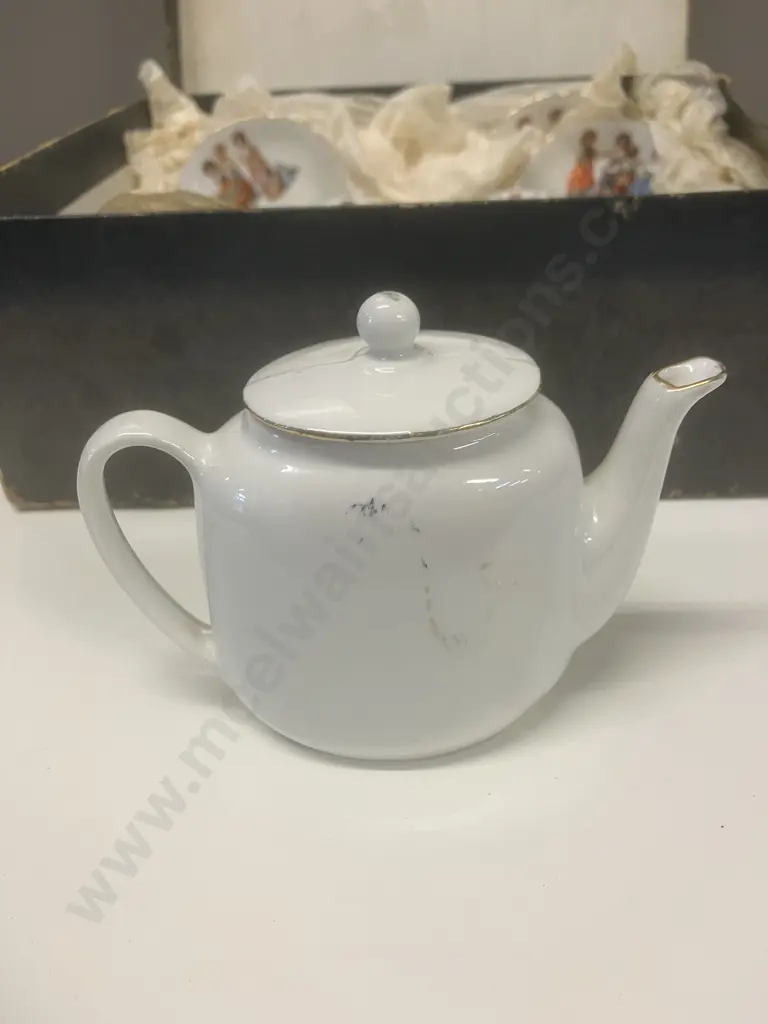 Antique Victoria Austria Childs Teaset With Original Box Image 1++