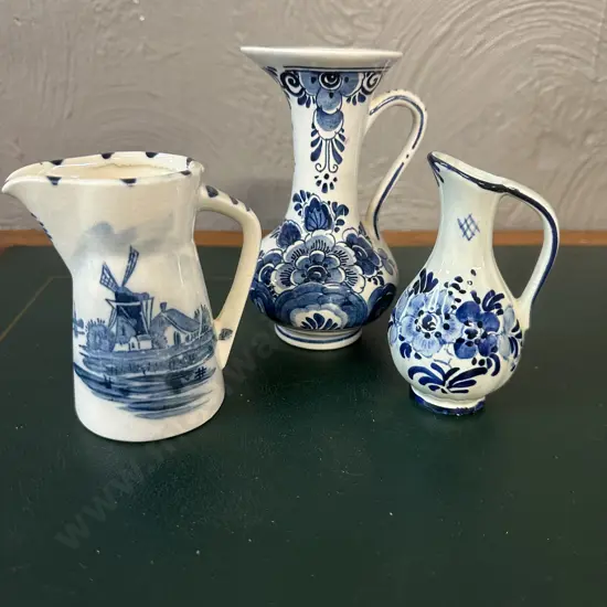 Delft Bleuw Hand Painted Jugs Etc