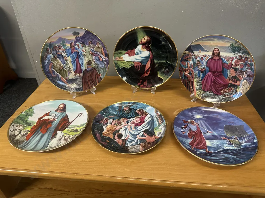 Limited Edition Porcelain Collector Franklin Mint Plates Religious Themed By Alton Toby With Certificates Image 1++